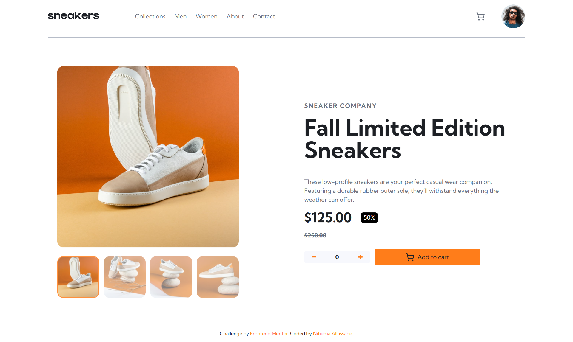 E-commerce product page